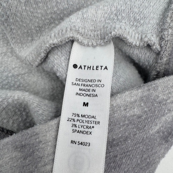 Athleta Sweatshirt Women Medium Gray Studio To Street Tie Dye Relaxed Stretch - Picture 8 of 12